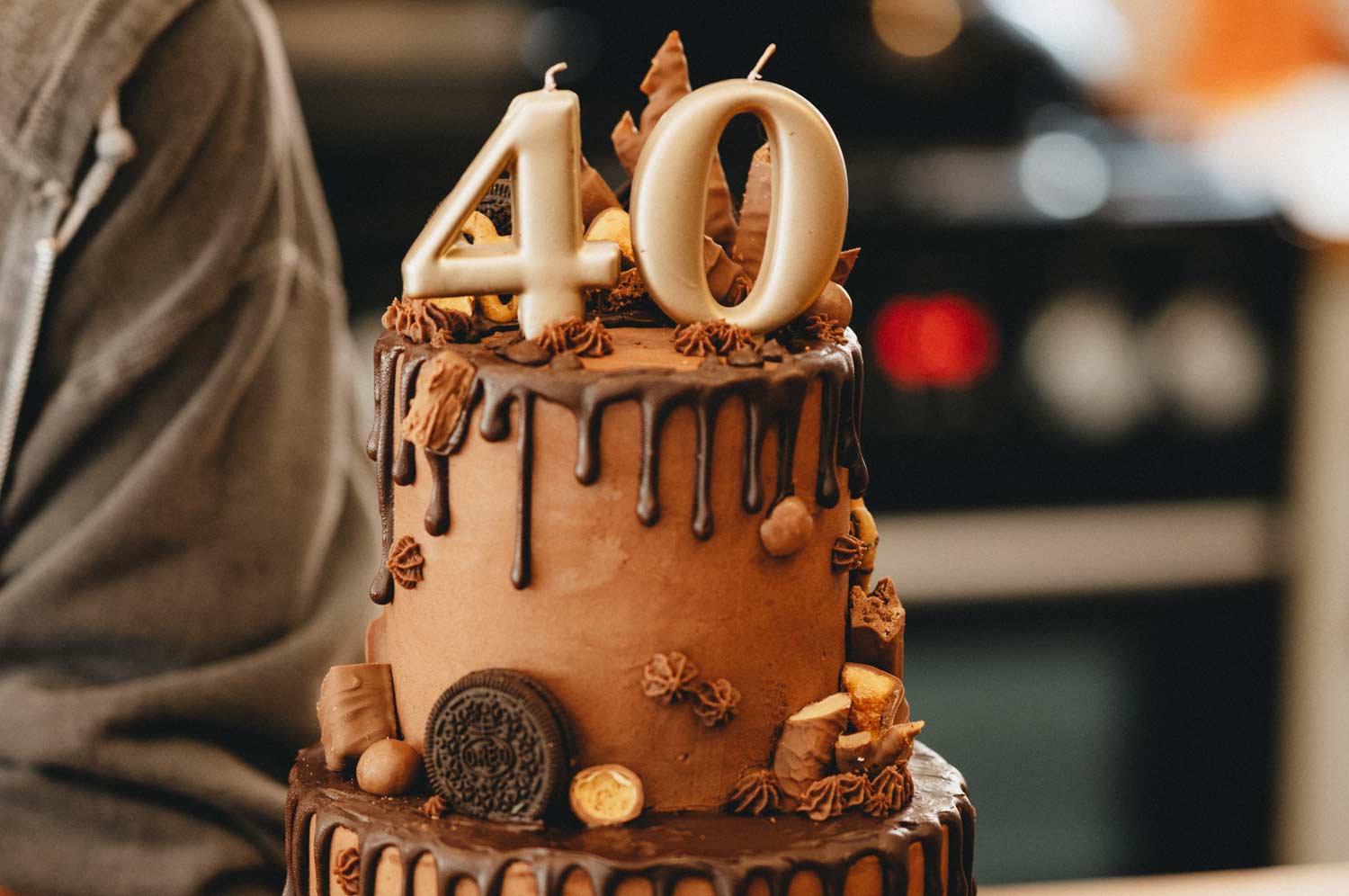 40th birthday chocolate cake