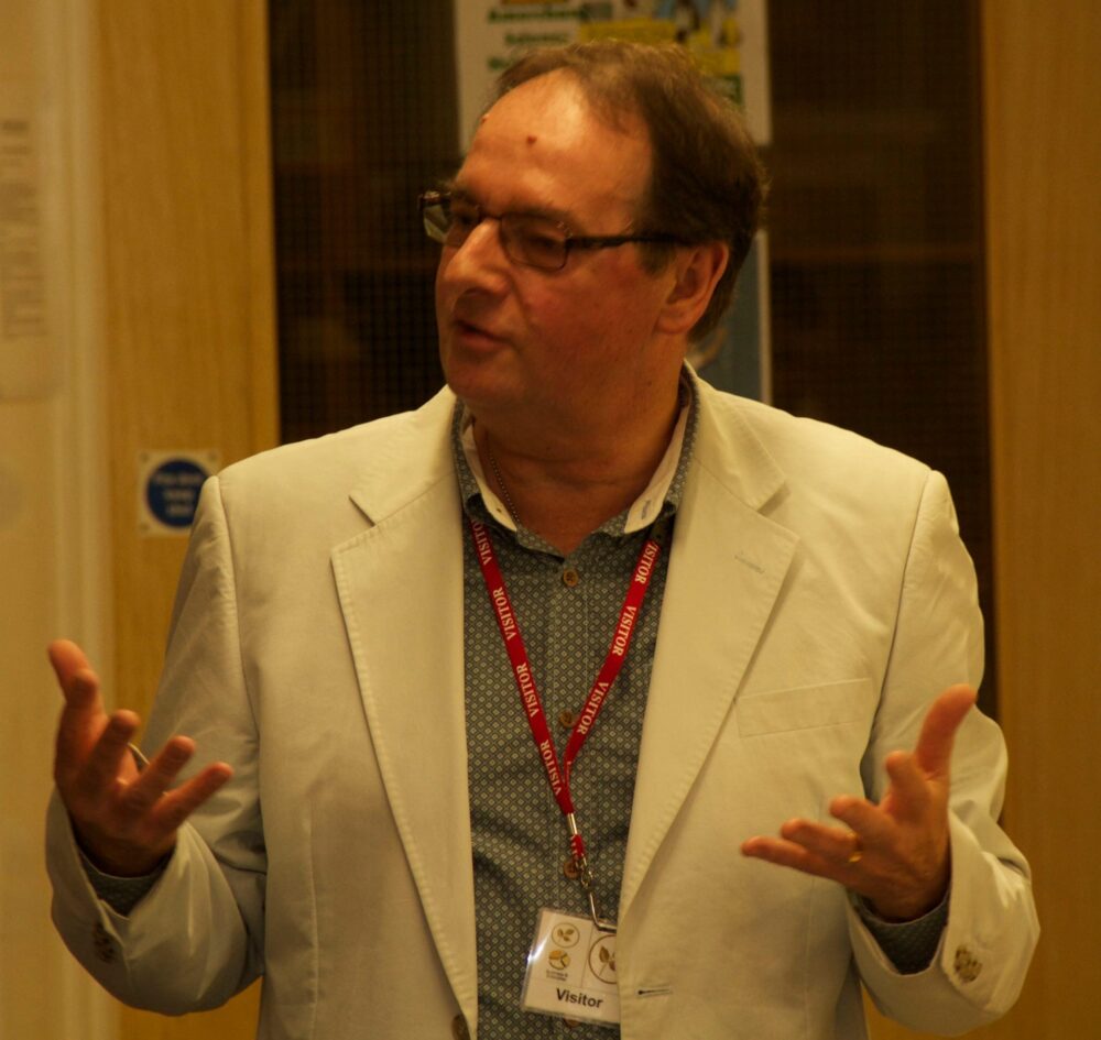 David Bridges speaking at his retirement celebration after AML celebration