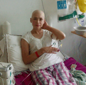 Lauren in hospital