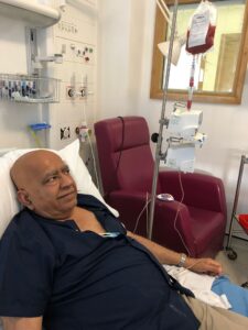 Pradeep during his bone marrow transplant.