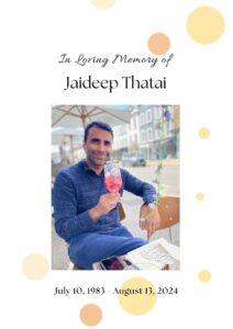 Pradeep's son Jaideep.