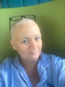 Caroline during treatment