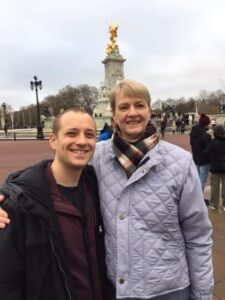 Dora and her donor, Felix