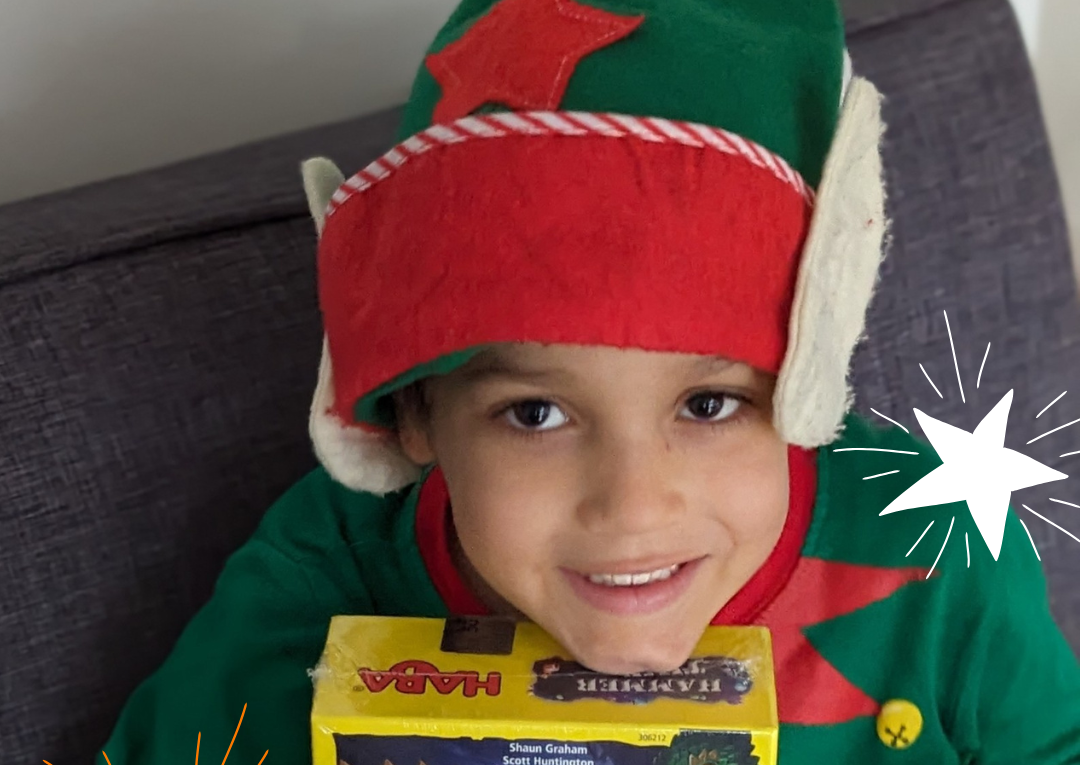 Freddie during Christmas