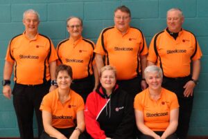 Sarah with the Indoor Team in Haselmere