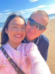 Gene Hawley with his wife