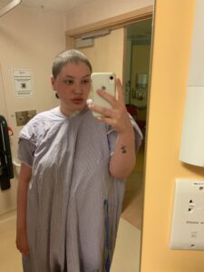 Day one of Izi's transplant