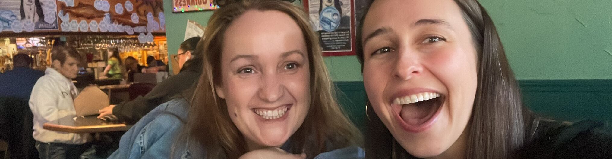 Laura with her friend