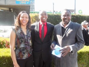 Paul with his mum Virgine and his dad