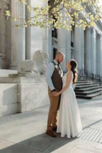 Chris and Laurie's wedding day