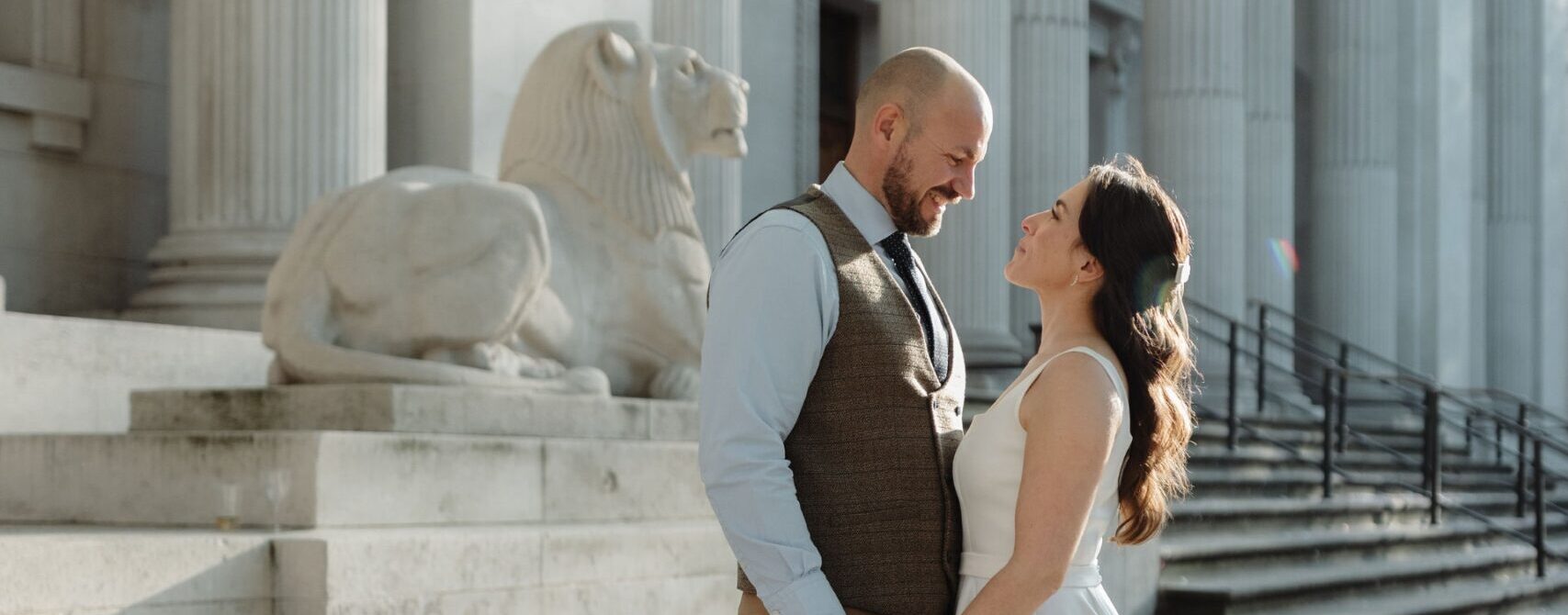 Chris and Laurie's wedding day