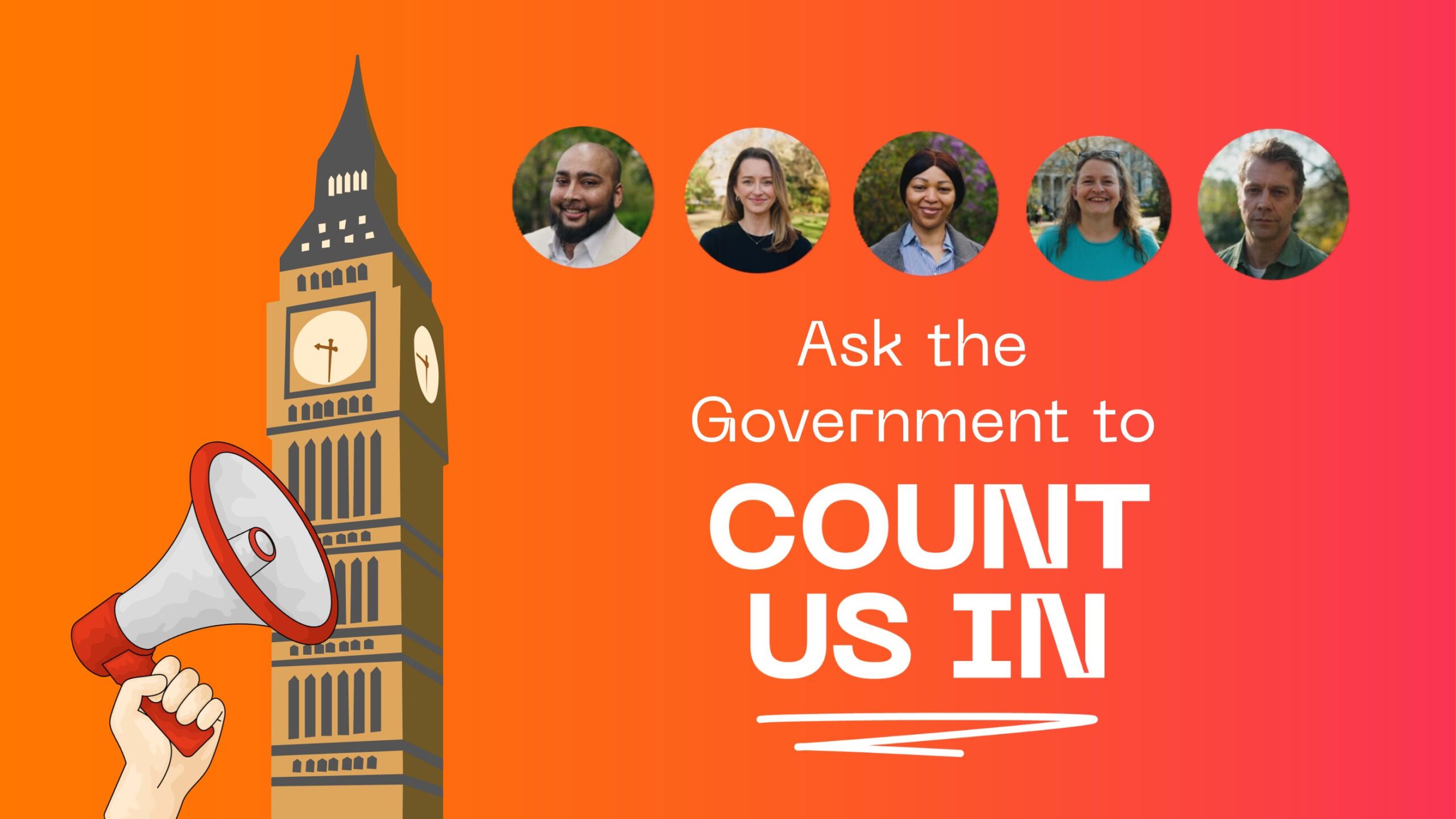 Ask the government to count us in