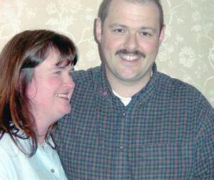 Ian and Tracy at their engagement part during treatment