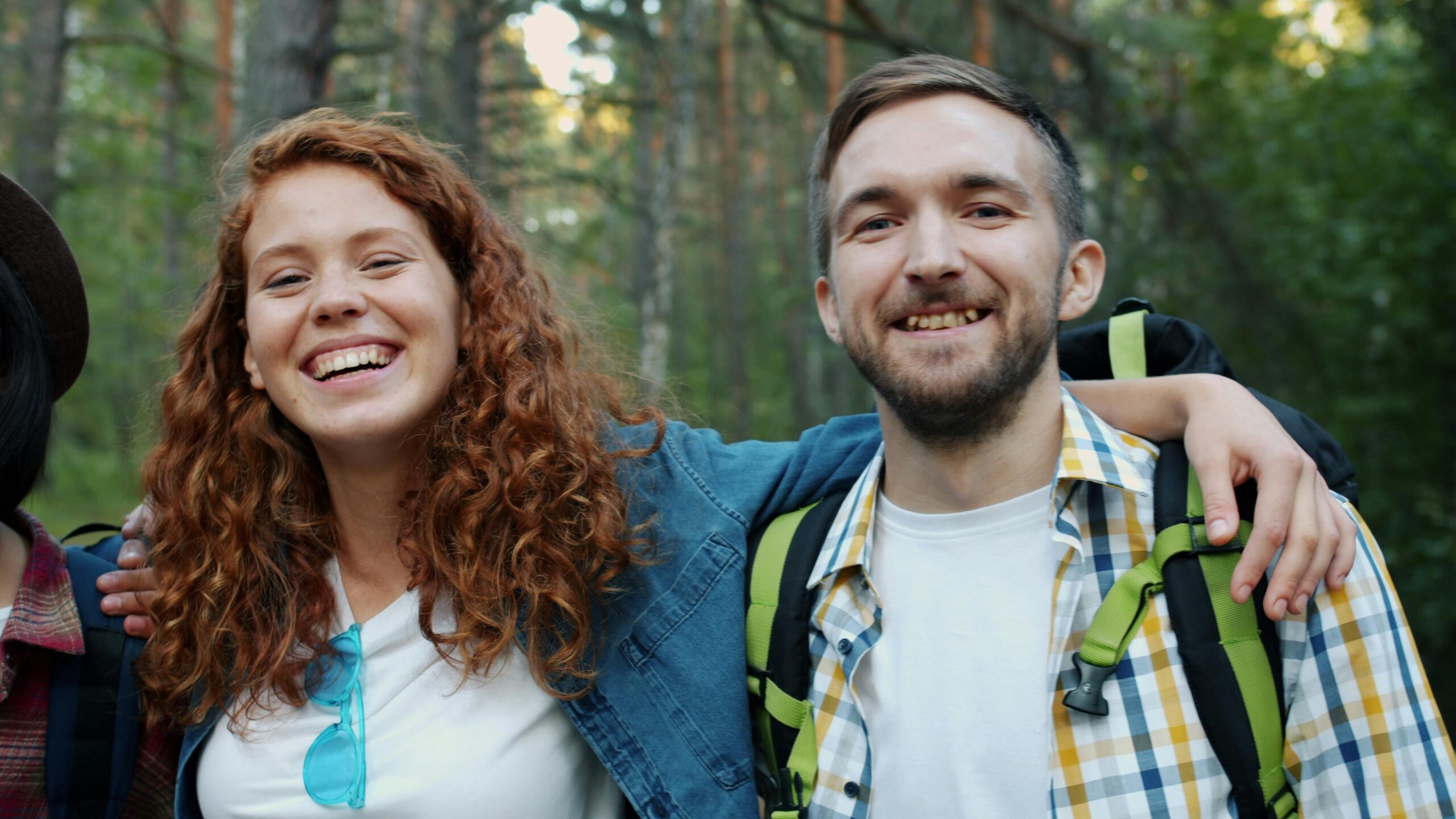 people in a forest