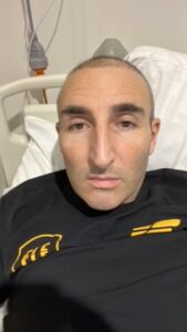 Jonathan during treatment
