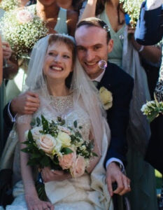 Billie at her wedding