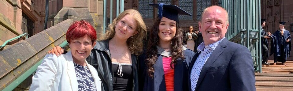 Ruth Wake at daughter Natasha's graduation