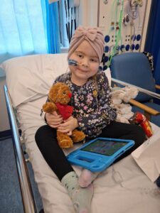 Nina in hospital