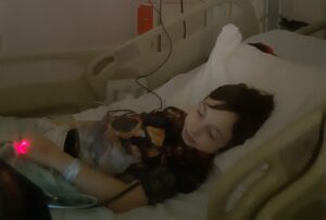 Josh in hospital